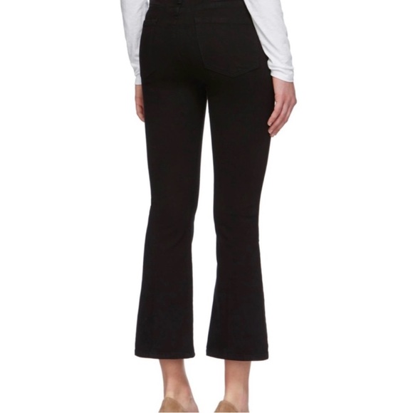 FRAME Le Crop Mini Boot Jeans Size 24 Black - Picture 3 of 8